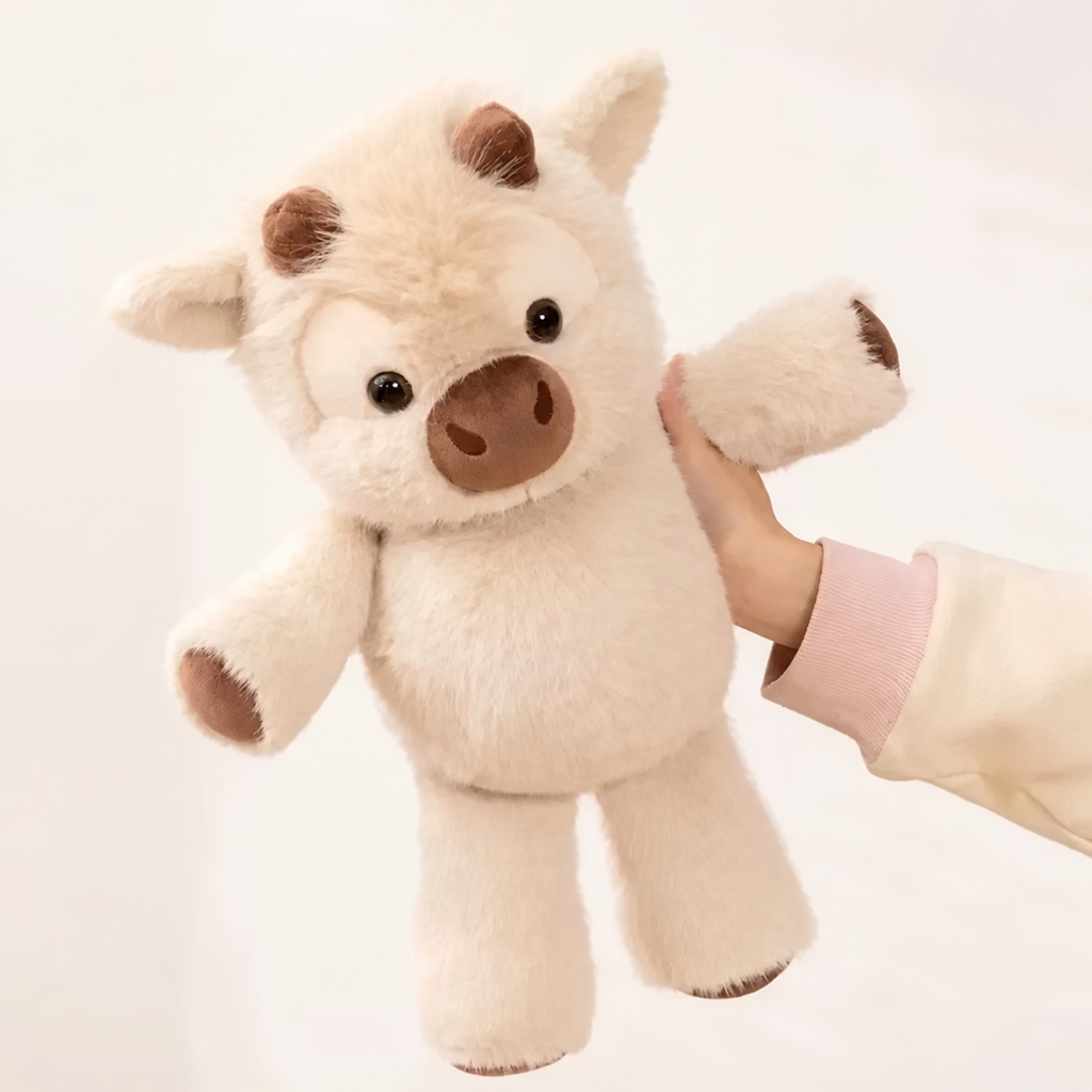 MimosMuu® Vaca Highland de peluche 45 cm